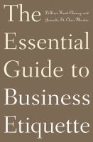 Enlarge cover image for The essential guide to business etiquette / Lillian Hunt Chaney and Jeanette St. Clair Martin.