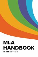 Enlarge cover image for MLA handbook / [Modern Language Association Of America].